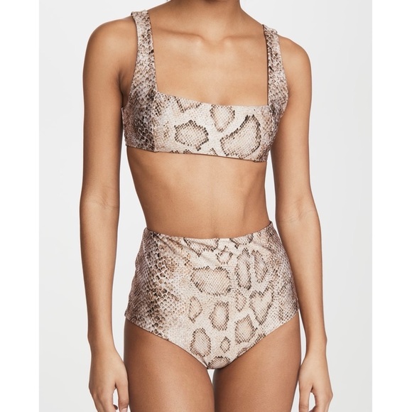 Mara Hoffman Other - Mara Hoffman Snakeskin Print Bikini Set